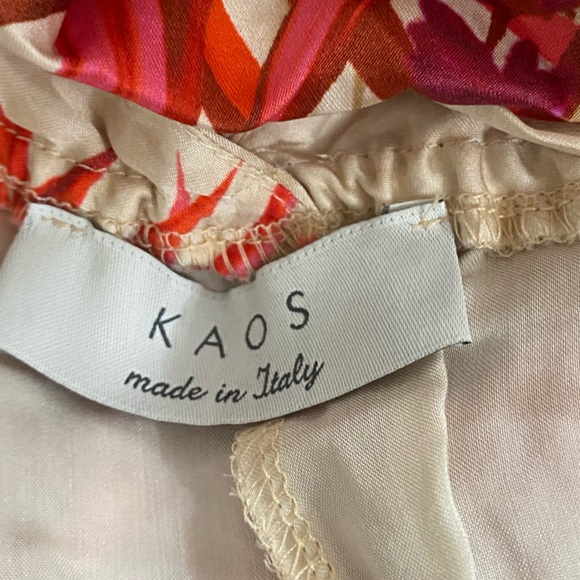 KAOS Italy Elegant Floral Pantsuit 40 US Small - Picture 8 of 14